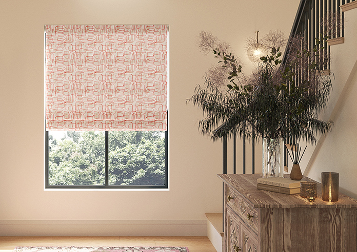 Meander, Orange - Roman Blind - Image 3